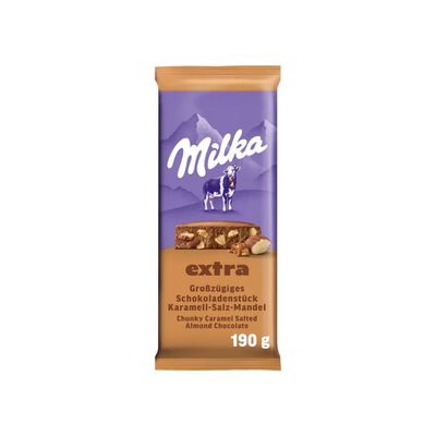 Chunky Caramel & Almonds Chocolate Bar 190g