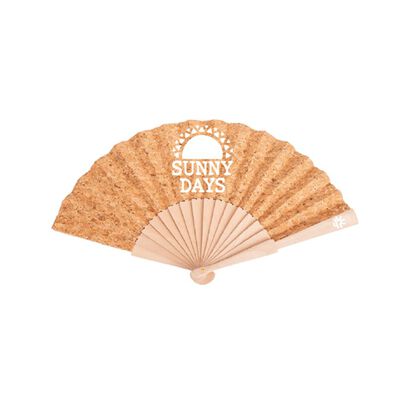 Sustainable Cork Fan "Sunny Days"