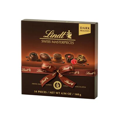 Lindt Swiss Masterpieces Dark Pralines 140g