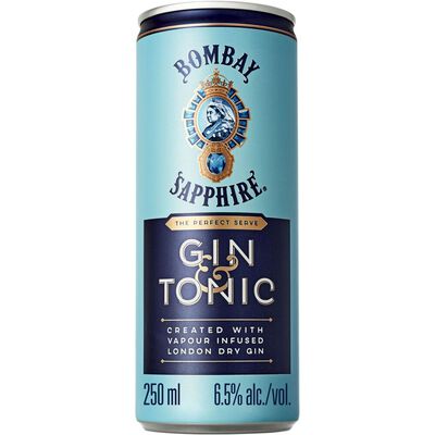 Bombay Sapphire Gin & Tonic 250ml