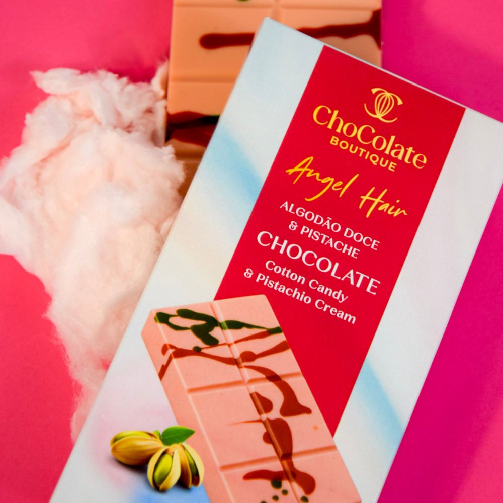 Angel Hair Chocolate – Algodão Doce & Pistache 160g image number null
