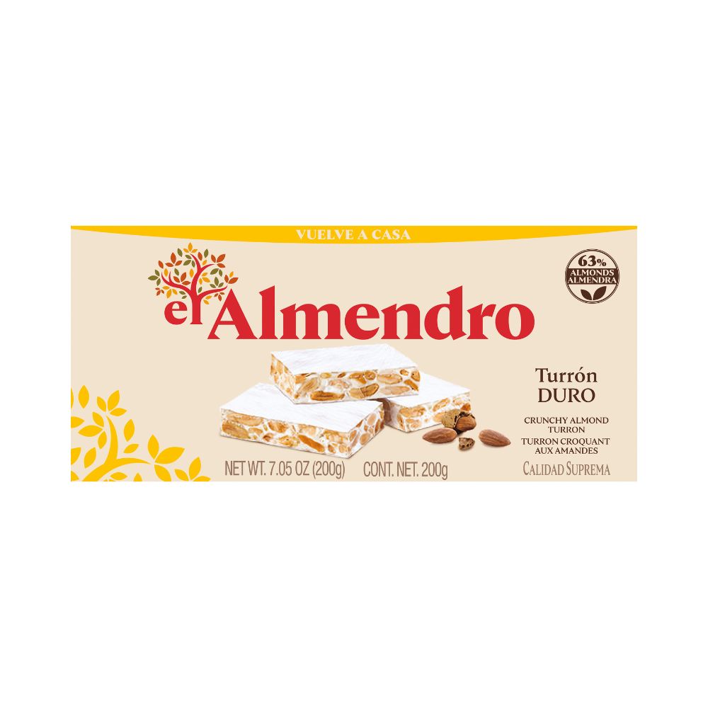 Turr&oacute;n Duro Crunchy Almond 200gr image number null