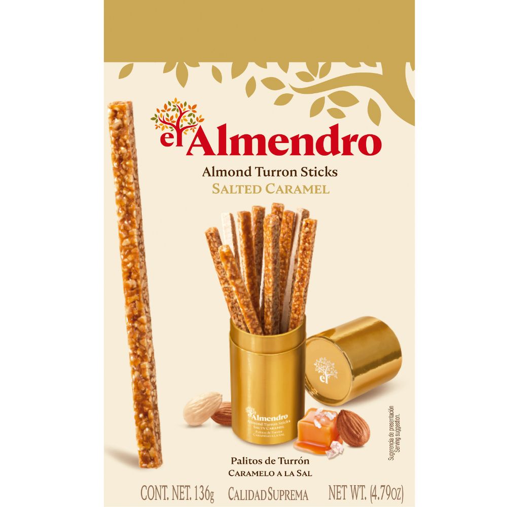 Salted Caramel Almond Turron Sticks 126gr image number null