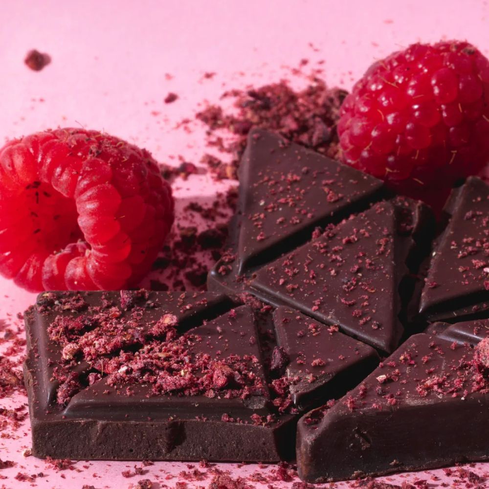 Chocolate Negro BIO 60% c/ Framboesa 100g image number null